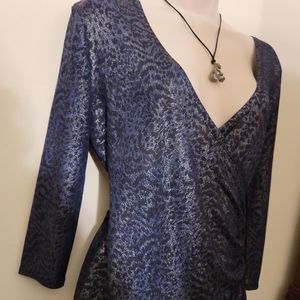 Jennifer Lopez Exotic Sparkle Blouse - Small